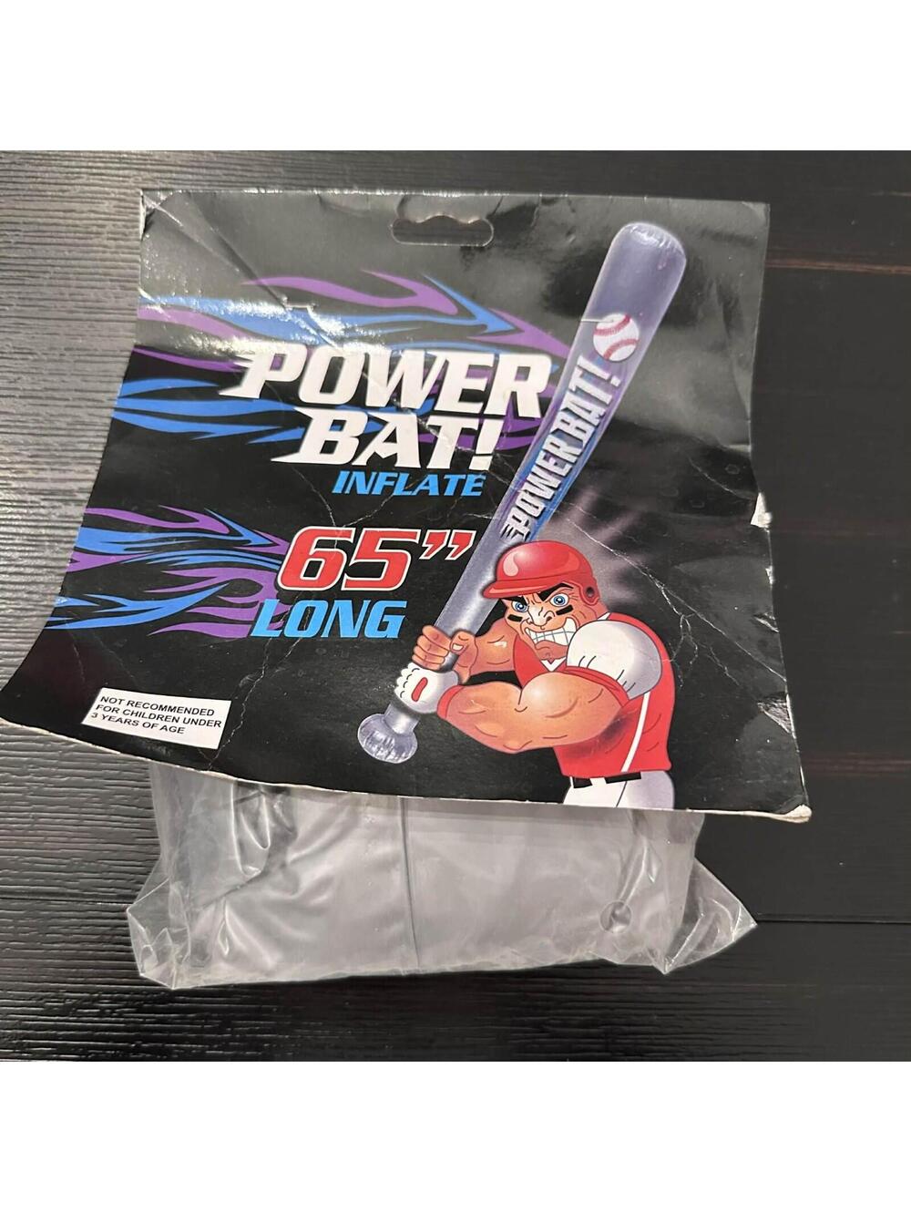 Power Bat Inflate 65" Inflatable Baseball Bat Fun Express NOS